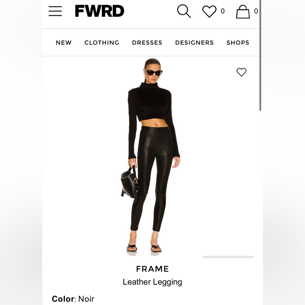 Frame Denim Leather Leggings